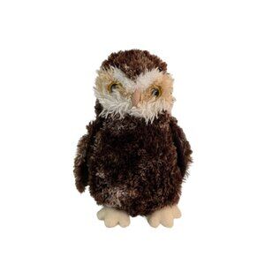Douglas Moon Light Owl Plush 8" Brown Stuffed Animal Toy #4040 Realistic